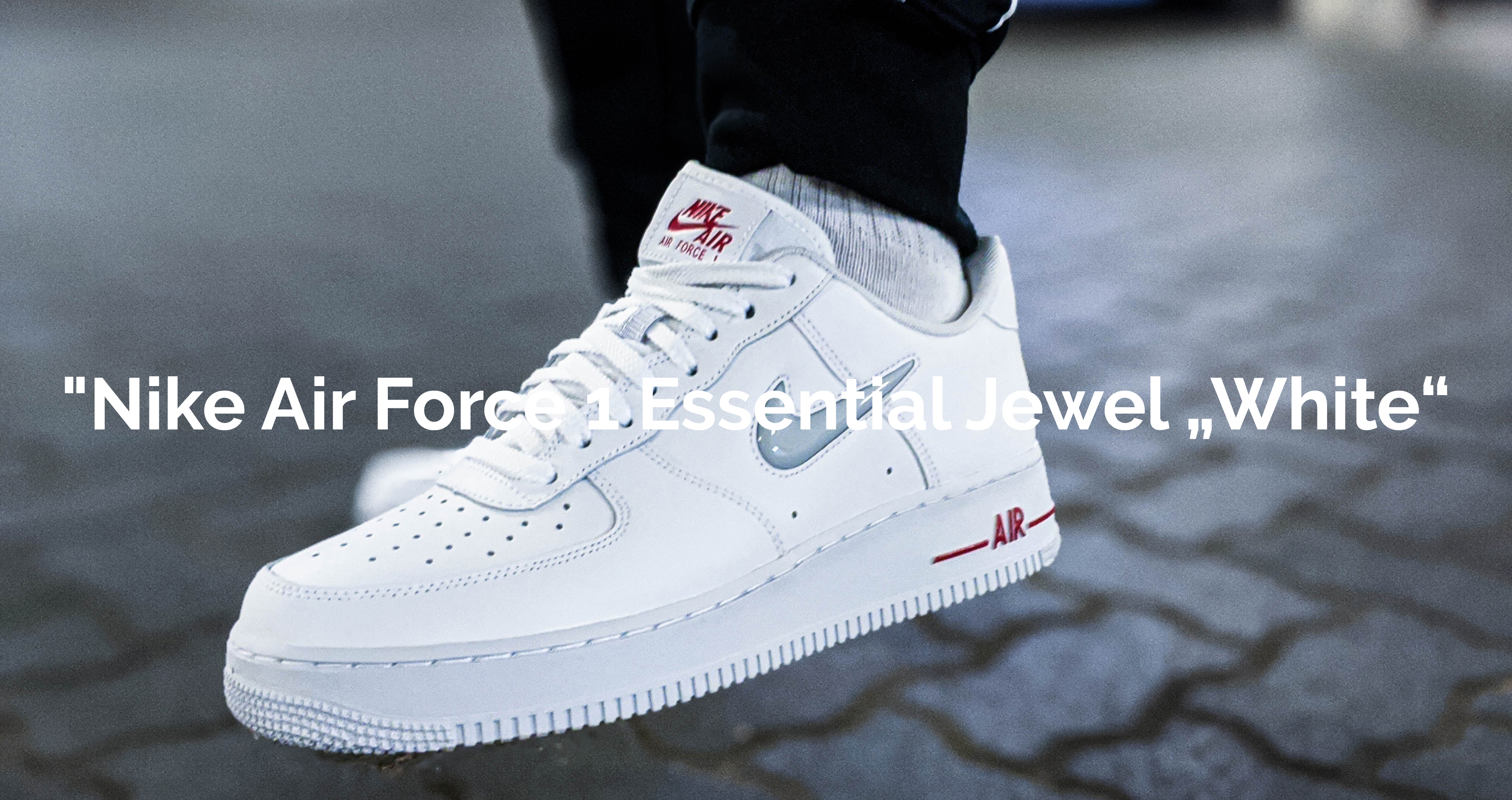 Nike Air Force 1 Essential Jewel „White